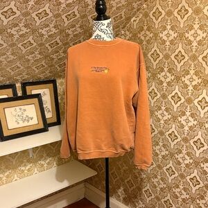 Vintage Orange Graphic Sweatshirt